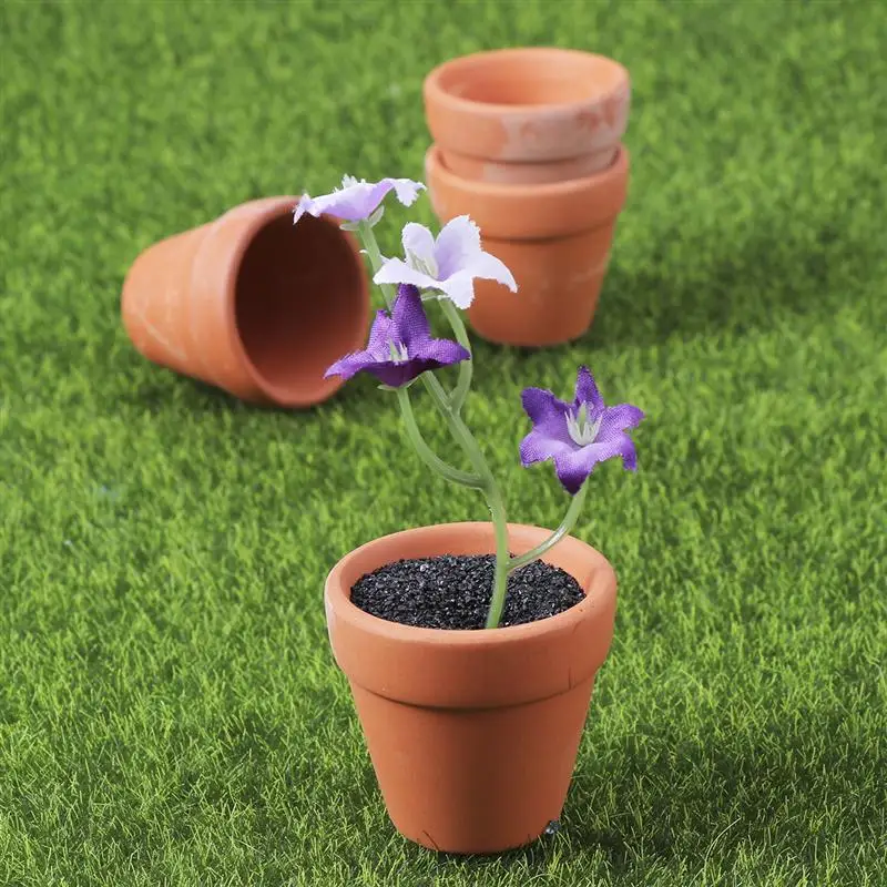 10Pcs 4.5x4cm Small Mini Terracotta Pot Clay Ceramic Pottery Planter Cactus Flower Pots Succulent Nursery |