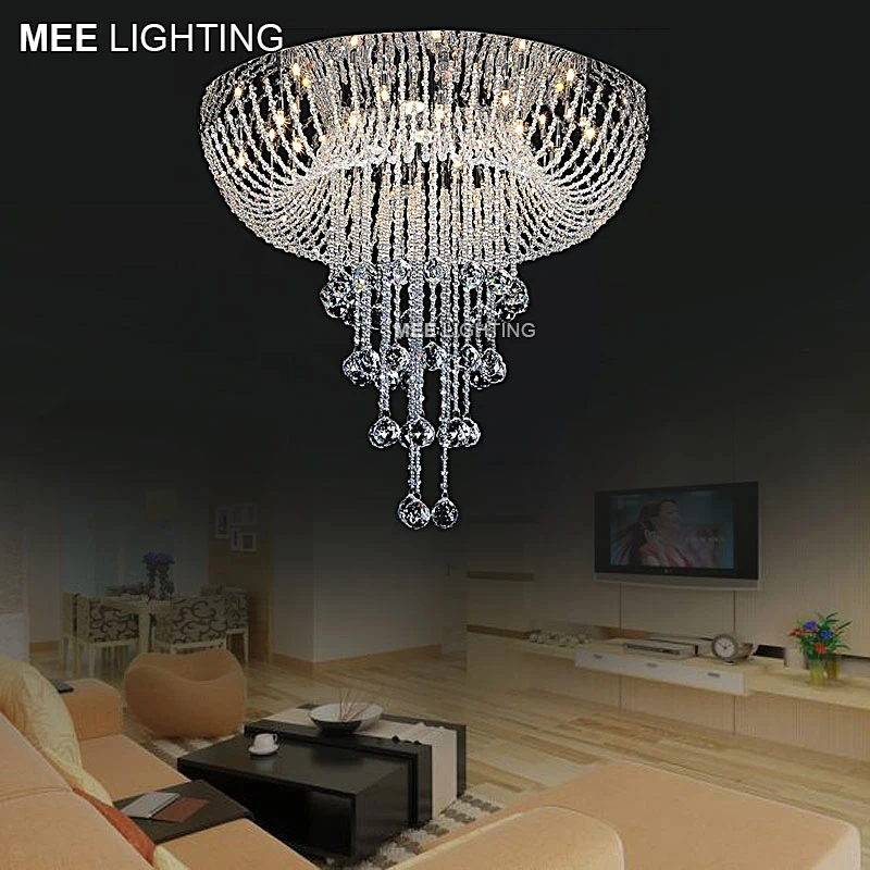 Хрустальная люстра современный светильник с прозрачным кристаллом роскошная