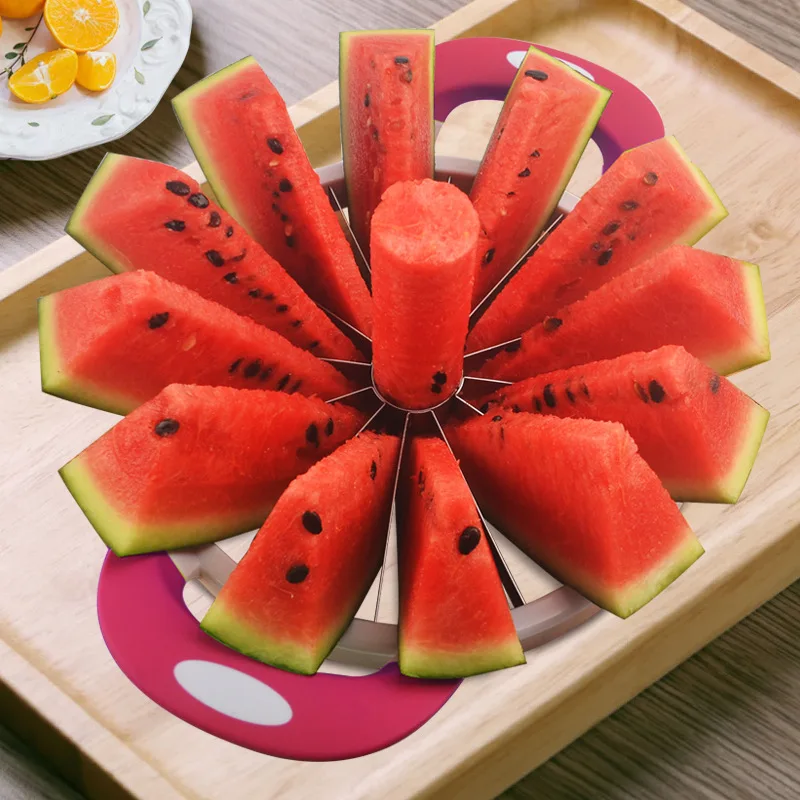 Creative Watermelon Slicer Melon Cutter Knife Stainless Steel Fruit Cutting Kitchen Practical Tools Vegetable |