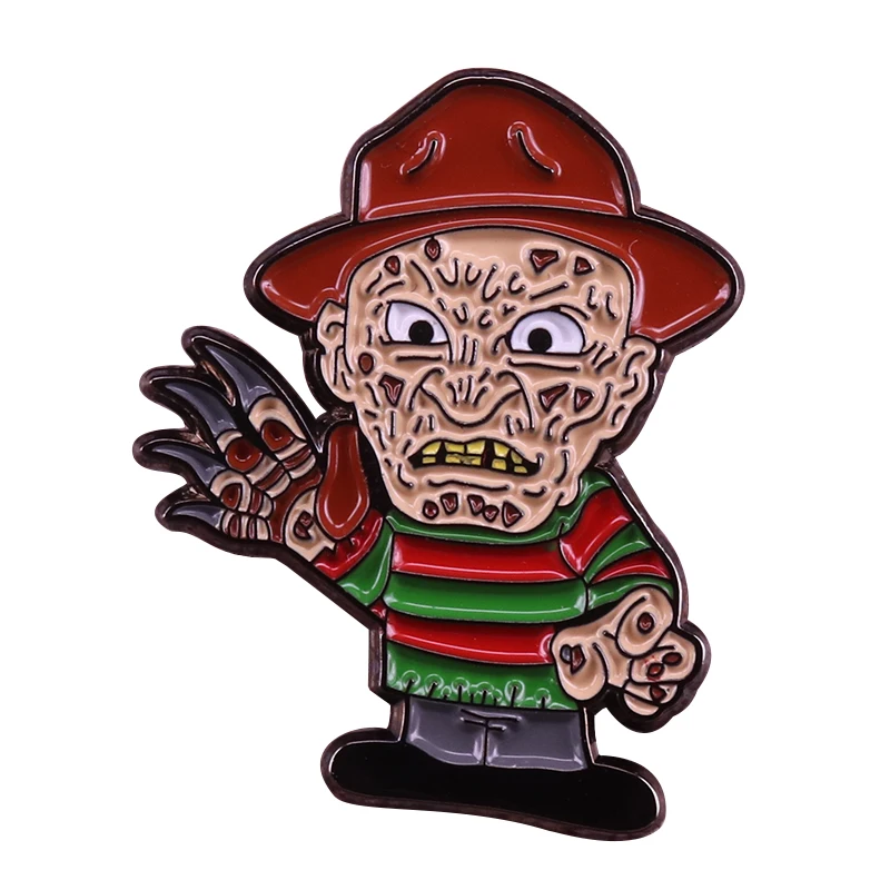 Freddy Vengeance pin &quotКошмар на улице Вязов&quot 80s значок из фильма ужасов убийца страшный