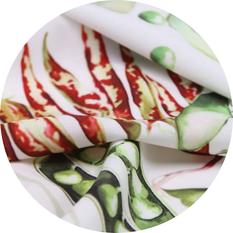 Spring summer small fresh garlic radish print fabric handmade cloth DIY holiday dress long skirt vertical feel cloth. | Дом и сад