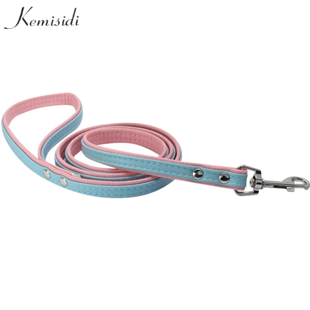 KEMISIDI поводок для собак, шикарные стразы, Роскошные, искусственная кожа, Новые ошейники для щенков собак, контроль безопасности, дополнительная Грудь 44-54 см