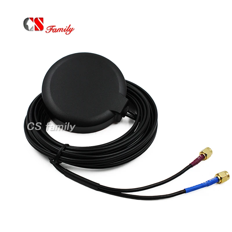 Комбинированная антенна M2M IOT LTE GPS сеть 4G GLONASS внешняя с sma male кабель 3m CAT 11/GPS 2 в 1