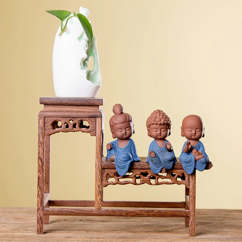 Креативный бутик чайный питомец Мини фигурки Гуаньинь Будда домашний декор