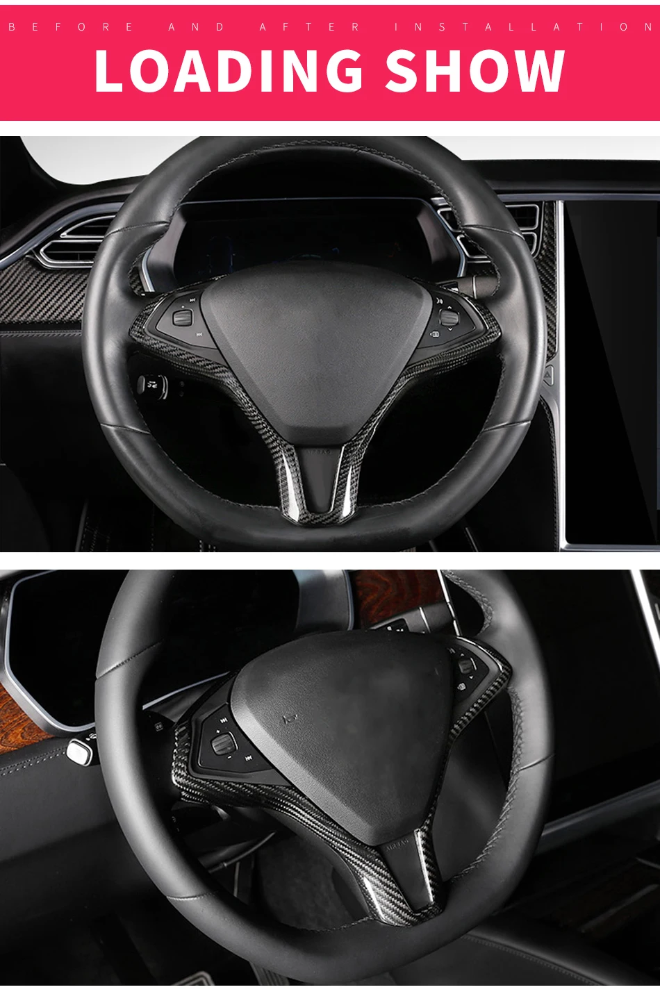Небольшое изменение для Tesla модель S модель X углеродное волокно рулевой нашивка «штурвал» внутренняя отделка Крышка 60 70 P85 P90D стикер автомобиля