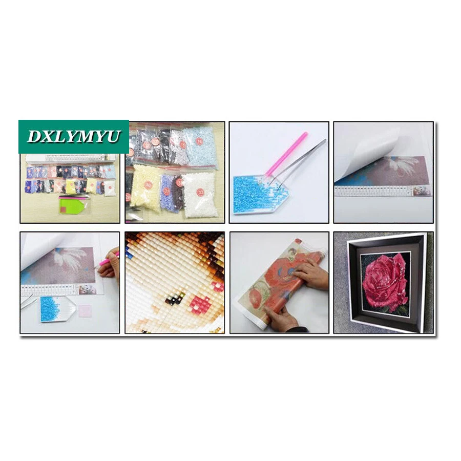 

Diamond Painting Cross Stitch Needlework Diamond Mosaic Diamond Embroidery Painting Rainy season le Pattern Hobbies & Crafts