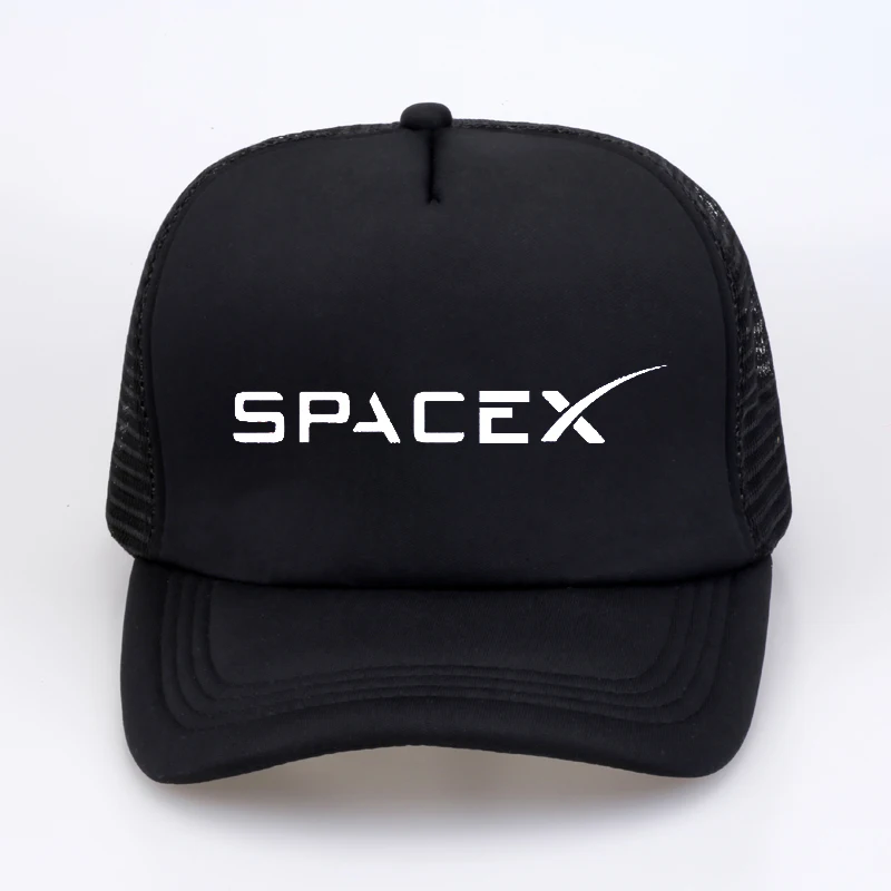 Горячая SpaceX бейсбольные кепки UFO для мужчин и женщин, летние шапки для наружного пространства, ракета, мускус, вентиляторы, спорт, активный, крутая шляпа, сетка, бейсболка