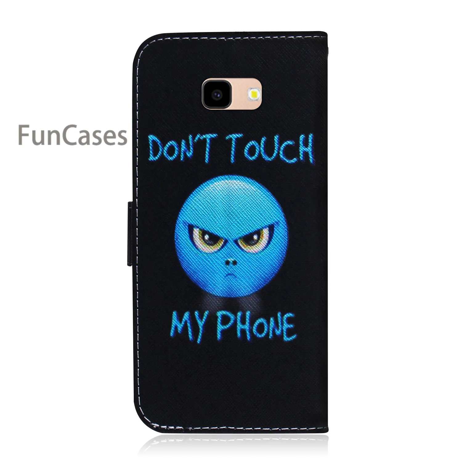 Cellphone Cases For para Samsung J4 Plus Painting Cellular sFor Luxury Galaxy capa J4+ PU Leather Flip Phone Bag | Мобильные