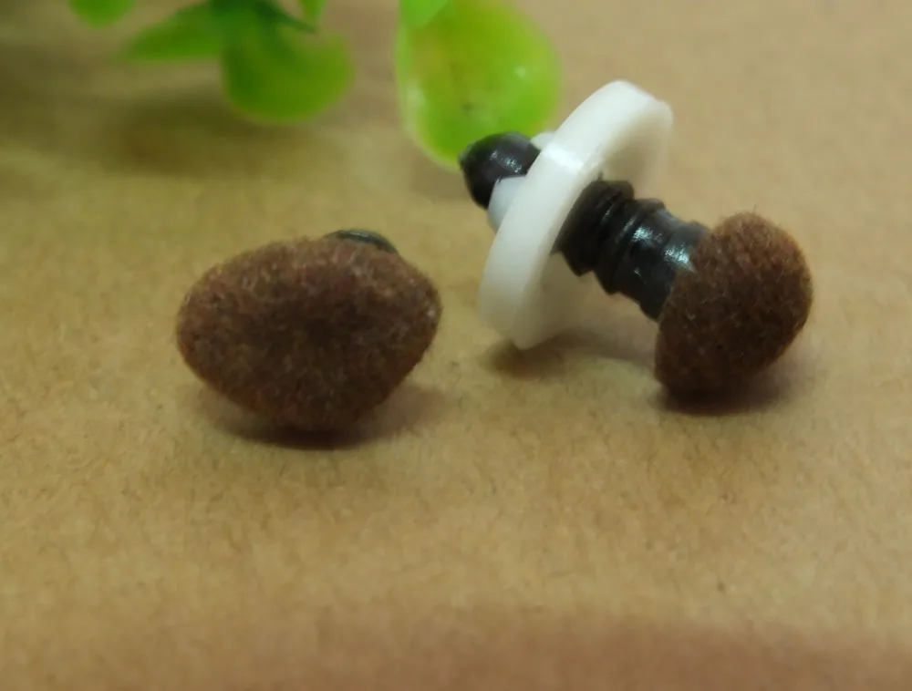 Бархатный треугольный безопасный нос с шайбой 30 шт./лот смешанные цвета разные