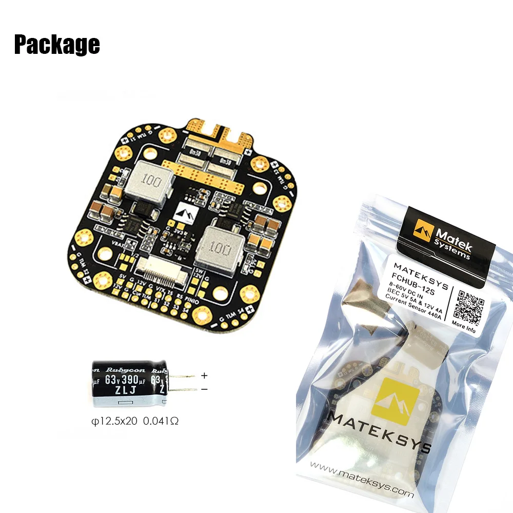 Matek System XCLASS FCHUB-12S PDB плата 5 В и 12 в выход с датчиком тока 3-12S Lipo для