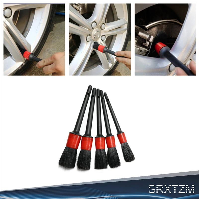 SRXTZM черные щетки для чистки сидений детейлинга мотоцикла и автомобиля