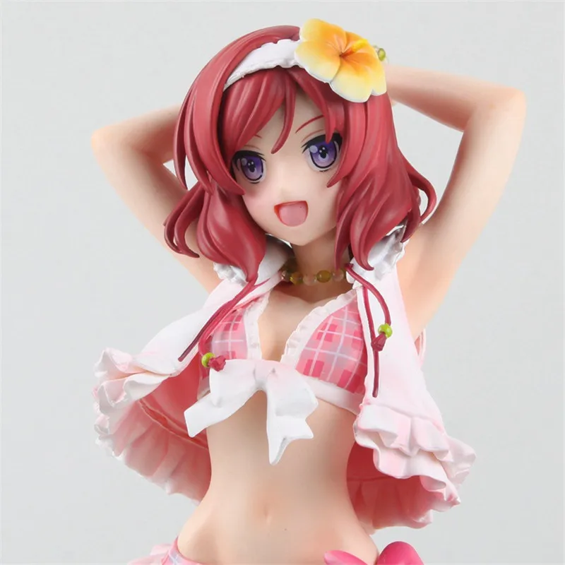 Love Live School Idol Project Figuras Toys Anime Nishikino Maki in Bikini Sexy Girl PVC Action Figures Dollss Lovelive Gift 23 см|nishikino