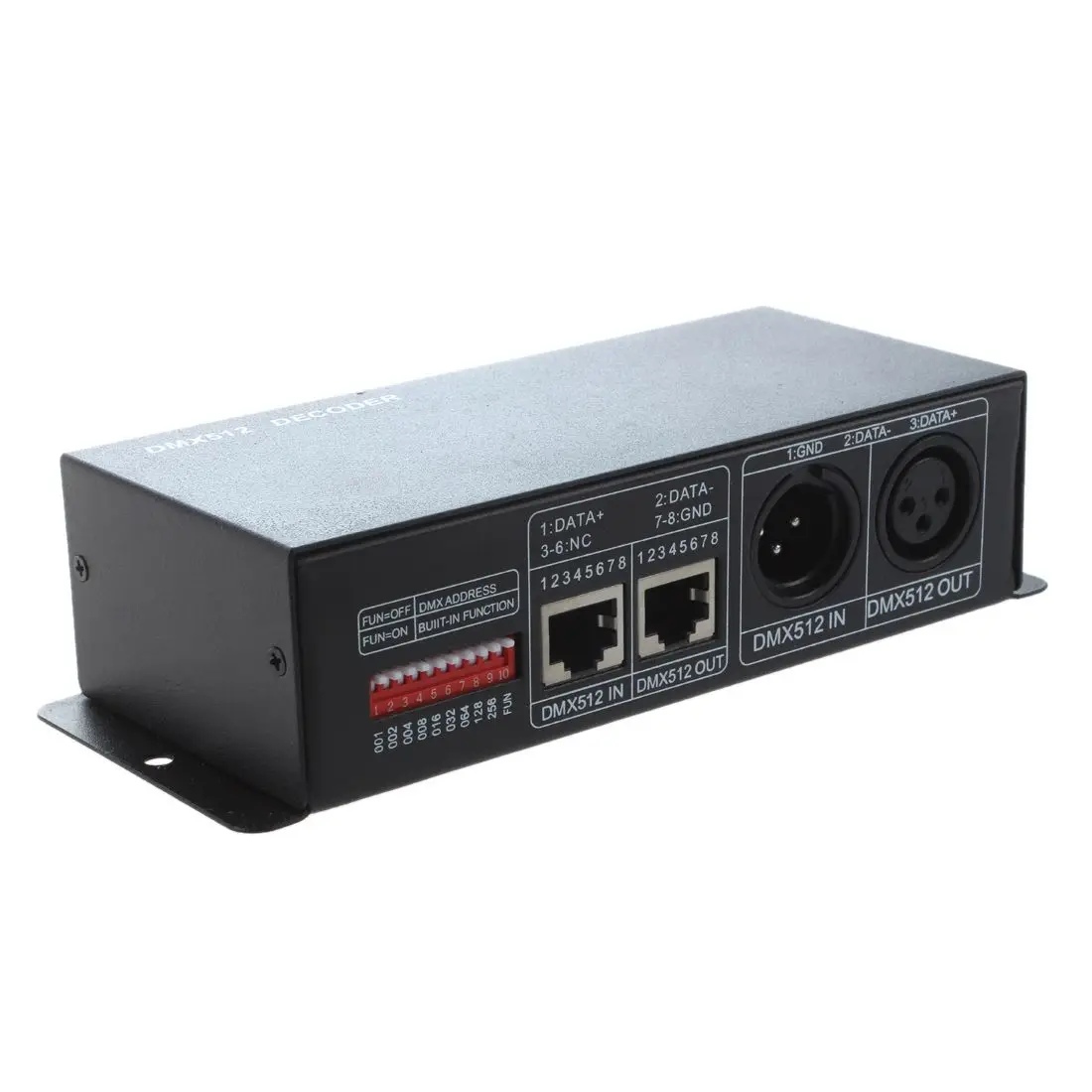DMX 512 4CH x 8A декодер светодиодный контроллер 4-канальный драйвер RGBW Светодиодная