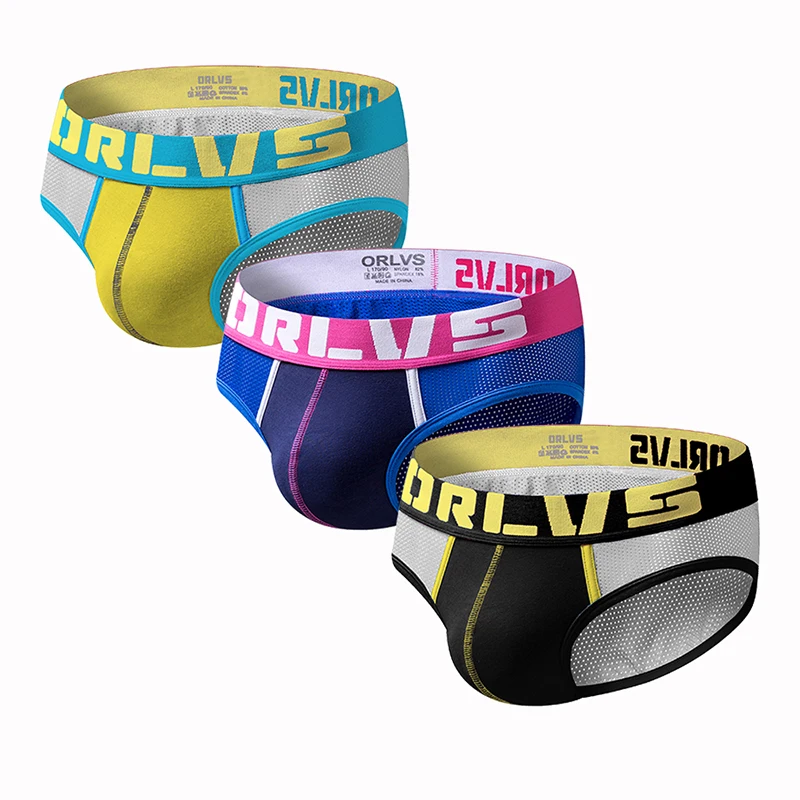 Брендовые трусы Для мужчин мужское нижнее белье пикантные дышащие с хлопок без