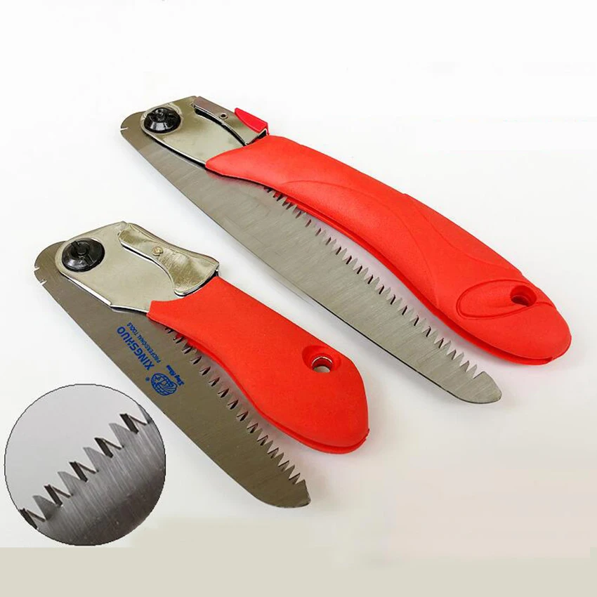 Mini Portable Home Manual Pruning Hacksaws Garden Folding Trimming Saw Household Anti-skip Hand Steel Sawing Tool | Инструменты