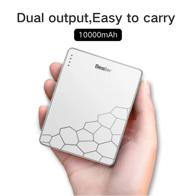 Besiter 10000 мАч Quick Charge запасные аккумуляторы для телефонов смартфонов батарея