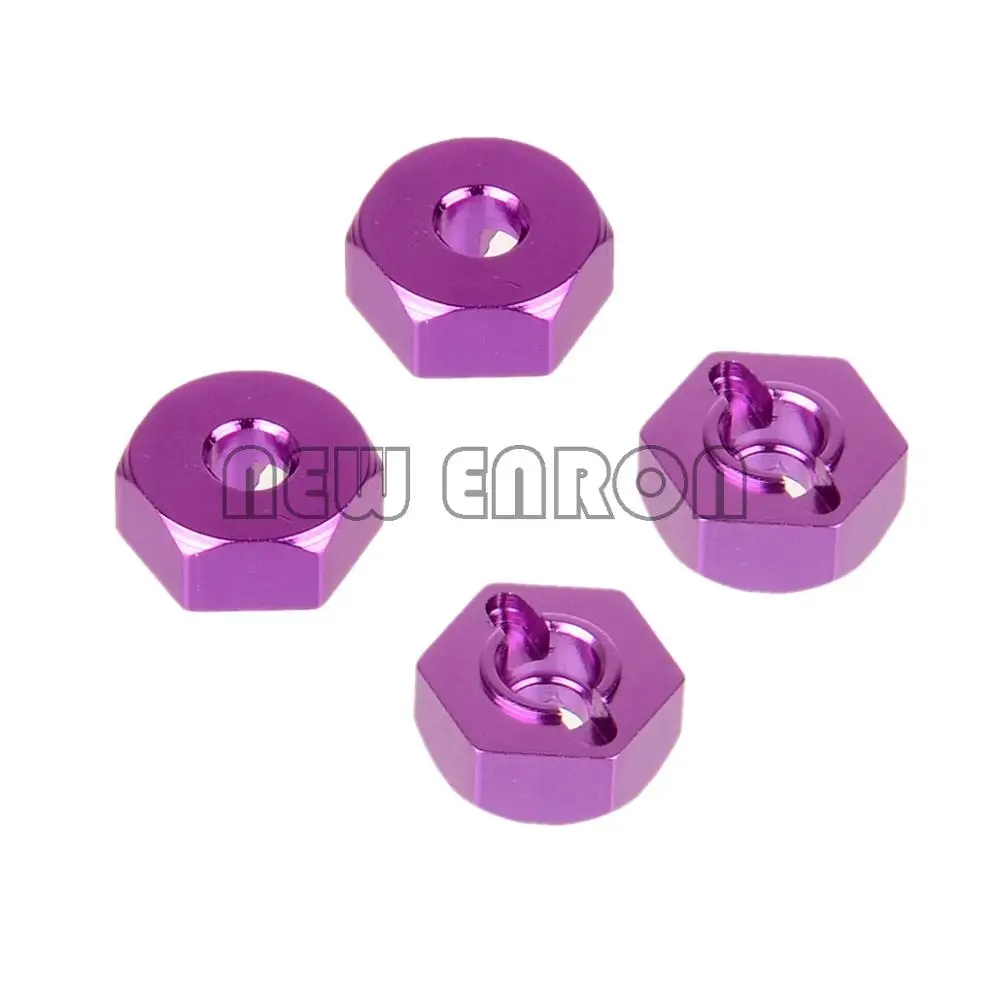 NEW ENRON 4 шт. 12 мм алюминиевое колесо Hex 02134/02100 102042/122042 RC 1:10 HSP Redcat Himoto|Детали и