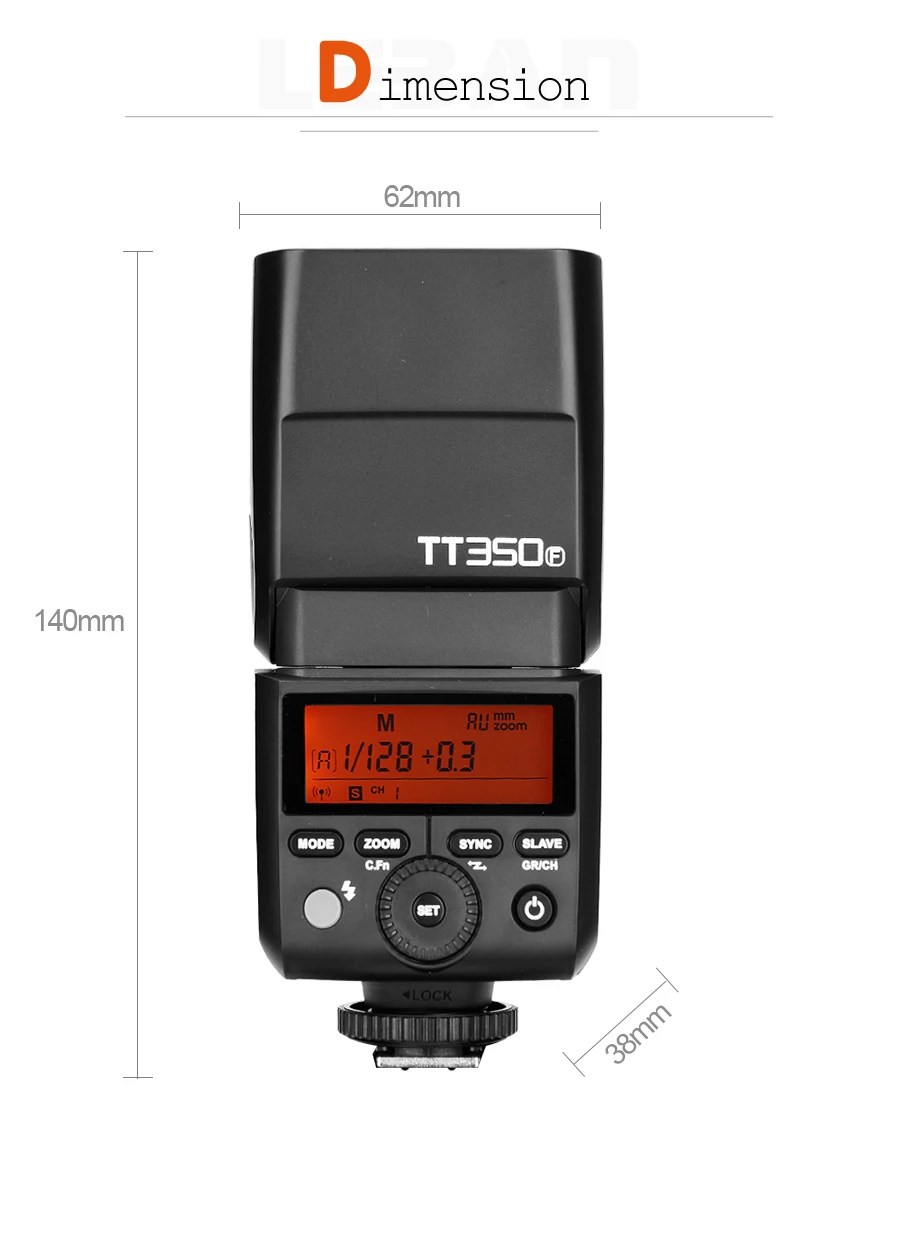 Godox TT350C TT350N TT350S TT350F TT350F TT350O вспышка 2,4G HSS ttl Беспроводная вспышка для sony Nikon Canon Olympus Fuji