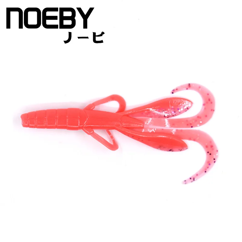 NOEBY 6 шт./упак. Мягкая приманка 95 мм/5 г червь для рыбалки привлекательная