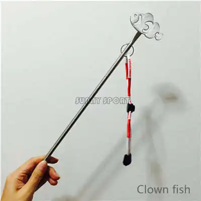 Clown fish Подводное плавание из нержавеющей стали палочка для лобстера указатель стержень подводный встряхиватель милый мультфильм палочка указатель с шнурком - Цвет: Clown fish