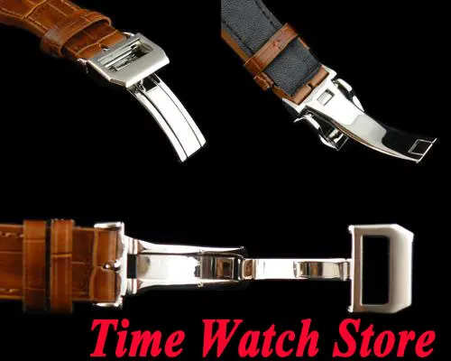 Мужские часы с черным циферблатом Parnis 47 мм кожаным ремешком ST2530|watch men|watch men watchwatch