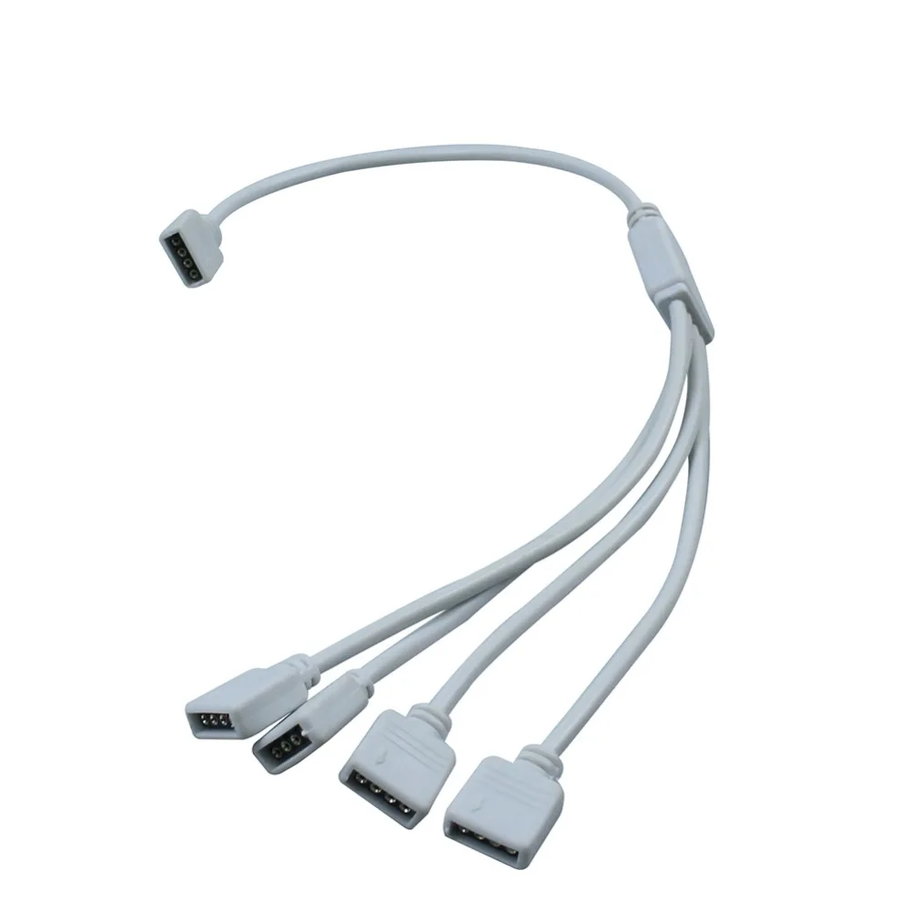 5 шт./лот светодиодная RGB лента с изменением цвета 4 контактный разделитель от 1 до