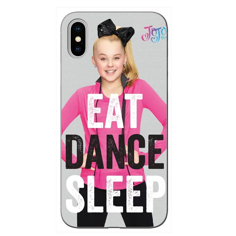 TPU Jojo siwa прозрачный мягкий силиконовый чехол для телефона iPhone XS XR MAX X 5 5S 5SE 6 6S 6 7 8Plus высокое качество печати - Цвет: TPU