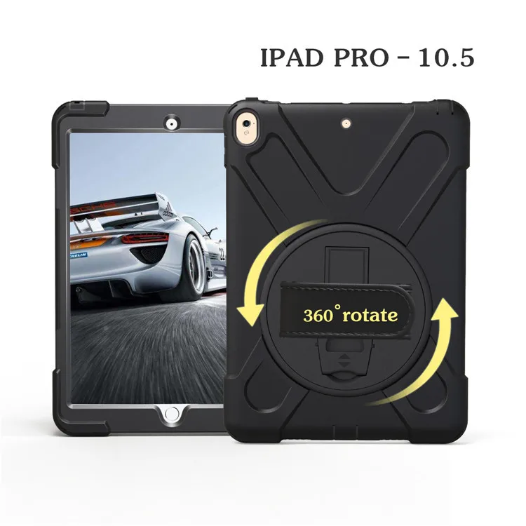 Hmsunrise плечевой ремень чехол для Apple ipad Pro 10,5 детей безопасный противоударный сверхмощный силиконовый Жесткий чехол для ipad Air 10,5