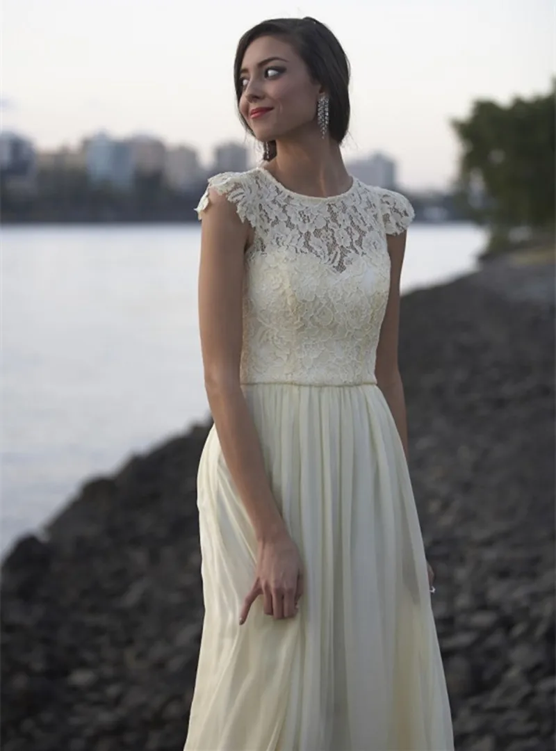 Tank A-Line Chiffon With Lace Coral Colored Bridesmaid Dresses Elegant Women Dress For Wedding Party | Свадьбы и торжества