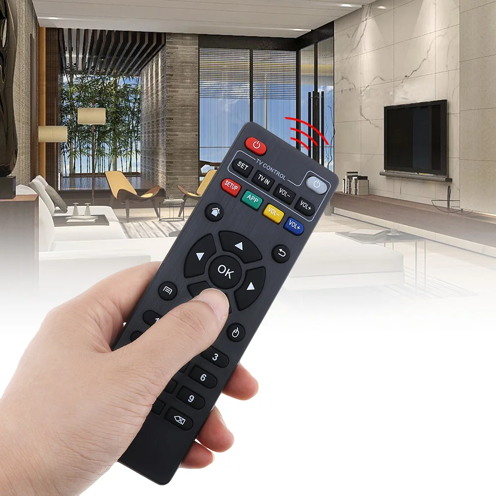 

Universal IR Replacement Remote Control Support for Android TV Box H96 Pro / V88 / MXQ / T95 / T95X / T95Z Plus / X96 TX3 Mini