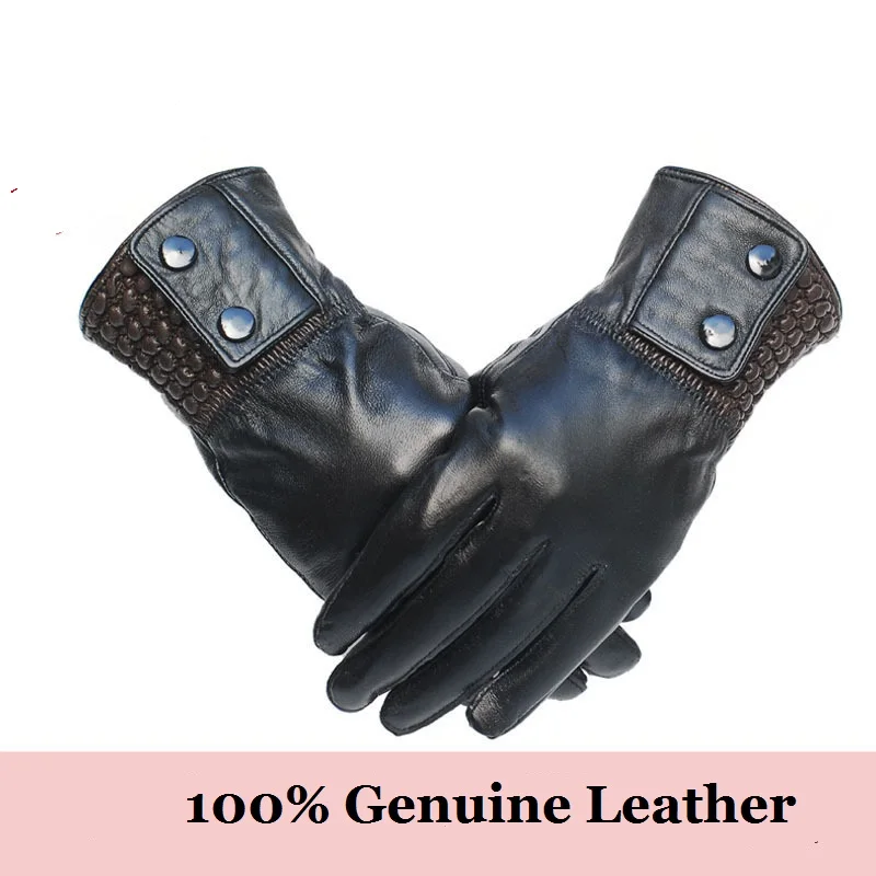 A15 New Fashion top grade Sheep leather gloves Women Gloves Sheep Leather velvet Winter Gloves