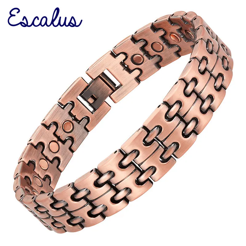 Escalus мощный мужской 23 шт. магниты медное покрытие Магнитный браслет целебная