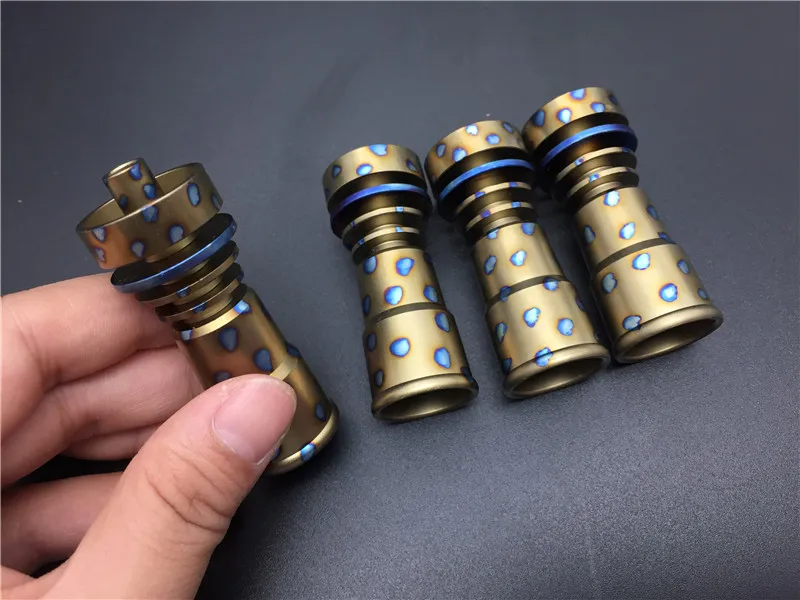 Domeless GR2 Красочные Титановые ногти оба 14 мм 18 женские соединения титановые | Дом и