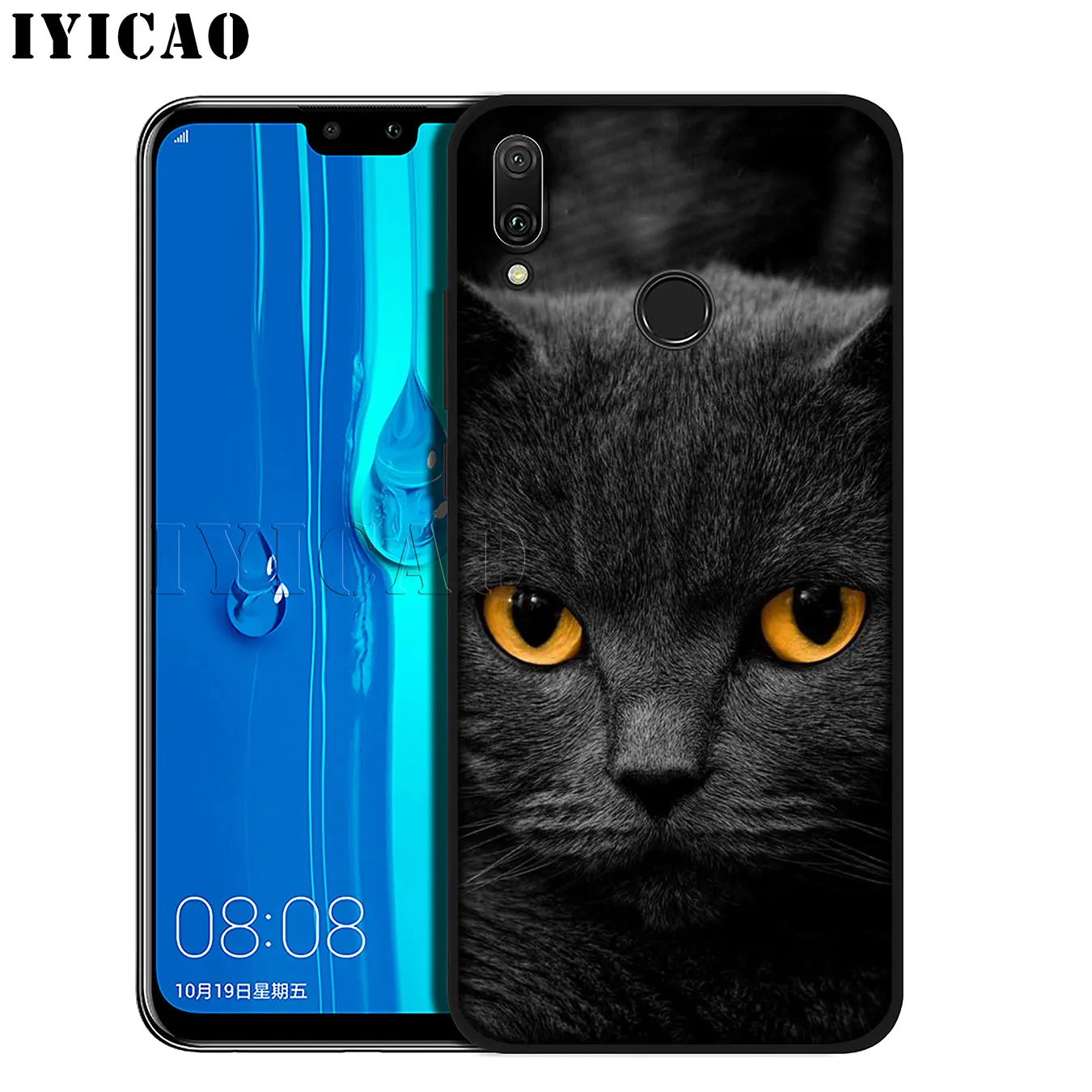 IYICAO British Shorthair cat Top Design Soft Phone Case for Huawei Mate 30 20 10 Pro Nova 5I 5T 5 4 4E 3i 3 2i Lite Smart |