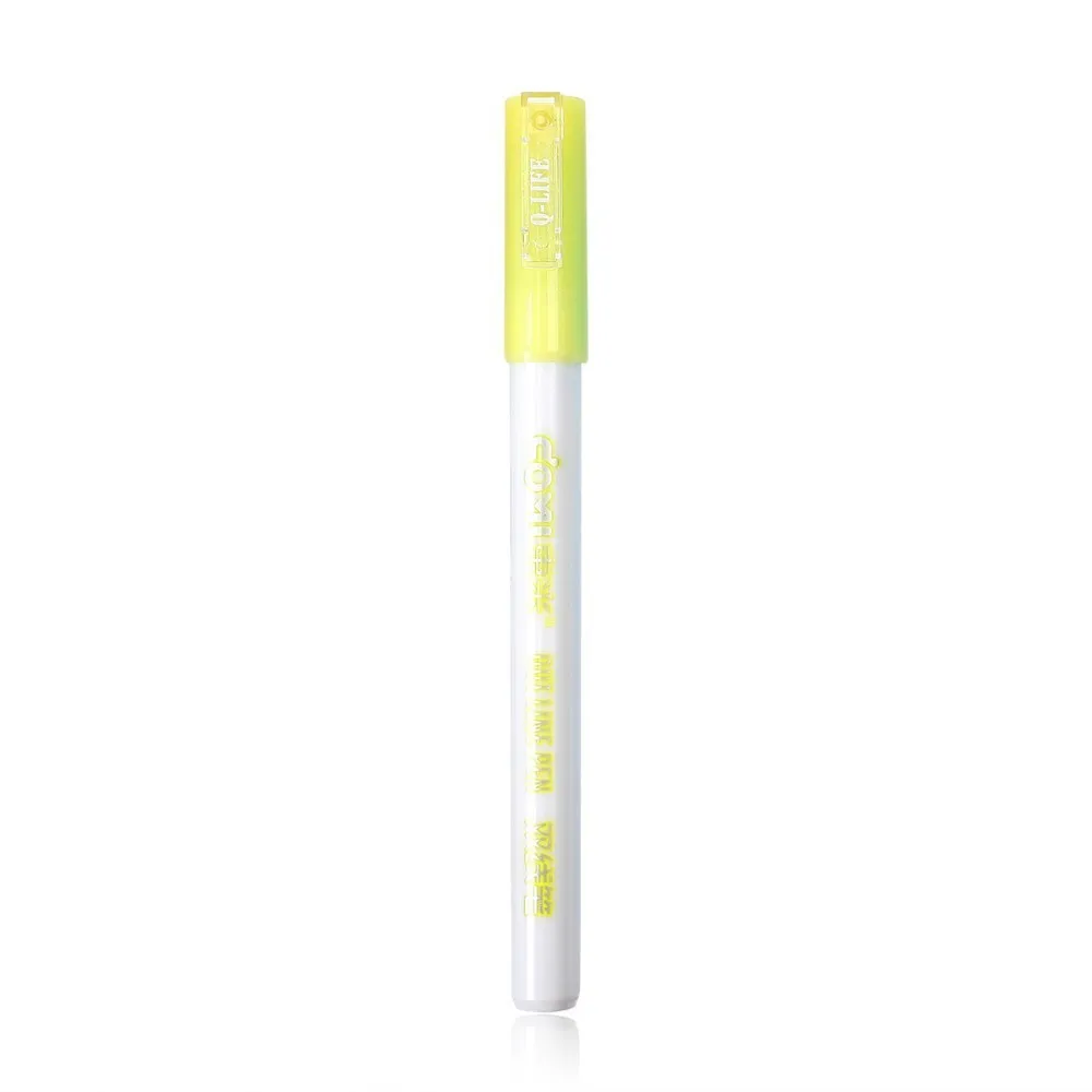 huangse 1 Pc Drawing Manga Art Marker Pens 8 Colors Highlighter Markers Art Supplies Diy Scrapbooking School Supplies Stationery - Color: huangse