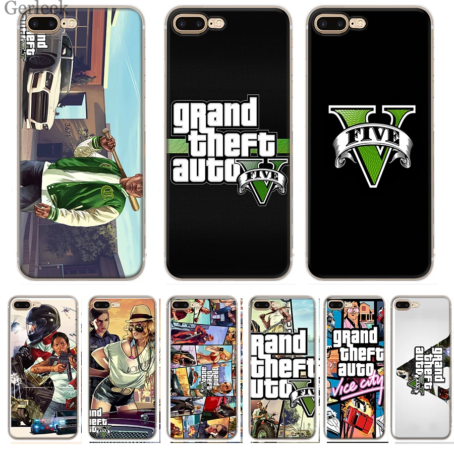 Чехол для телефона Rockstar Gta 5 Grand Theft iPhone 11 Pro X XR XS Max 6 6s 7 8 Plus 5s SE|Чехлы-накладки| |