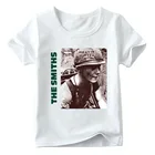 Детская футболка The Smiths с принтом английской рок-группы, летние белые топы с коротким рукавом для мальчиков и девочек, детская повседневная футболка, ooo4176