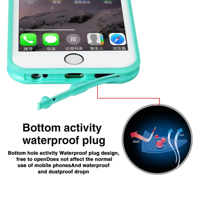 Водонепроницаемый чехол для iPhone 8 Plus 7 6 XR XS MAX|Бамперы| |