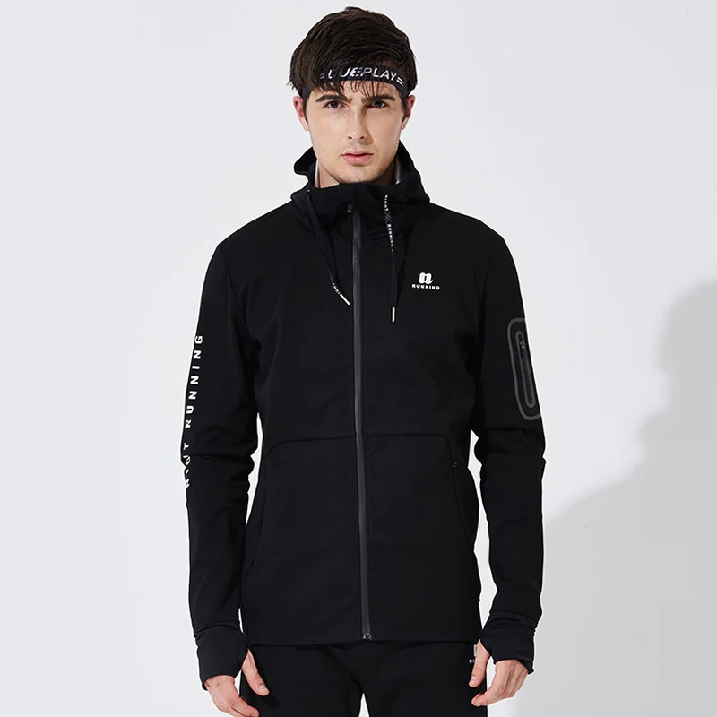 Jacket Мужские спортивные костюмы для бега, спортивные костюмы для фитнеса, толстовки+ штаны, комплекты для йоги, спортивная одежда, комплекты для велоспорта, тренировочный спортивный костюм для бега, спортзала - Цвет: Jacket