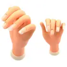 1 шт., гибкий мягкий манекен для демонстрации ногтей, пластмассовые руки Модель