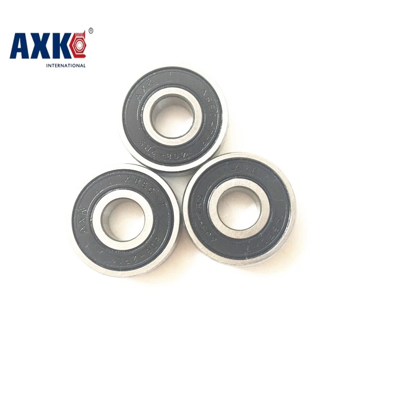 10 шт. 608 2RS 608RS ABEC 7 8 мм x 22 черная двойная резиновая уплотнительная крышка глубокий