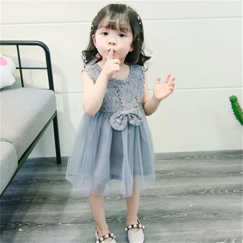 Baby Girls Dresses 1 Birthday Party Clothing Patchwork Kids Princess Dress For Sleeveless Vestidos 0-4 Yrs | Детская одежда и