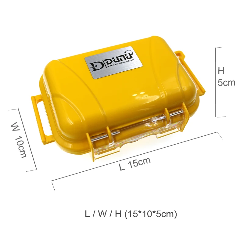 yellow BOX DUNU оригинальная коробка для наушников 3 размера сделано для DK-3001/FALCON-C/DN2000J большой размер водонепроницаемый прочный изысканный кабель коробка - Цвет: yellow BOX
