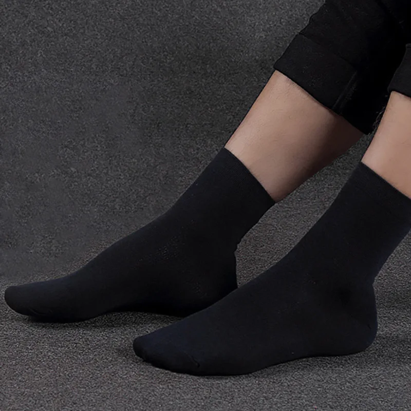 5Pairs / Lot Eur39-44 men's winter plus terry business cotton socks high quality fashion warm | Мужская одежда