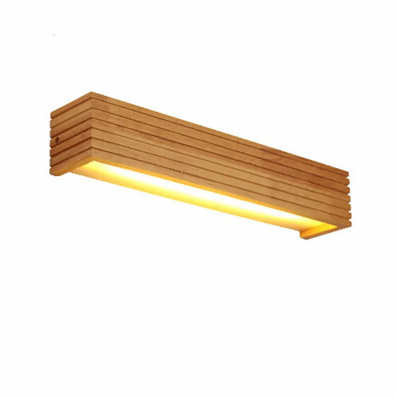 Modern Wood LED Wall Lights Bathroom Mirror Deco Lighting Hallway Bedside Lamp Indoor Balcony Sconce Vintage Luminair | Лампы и