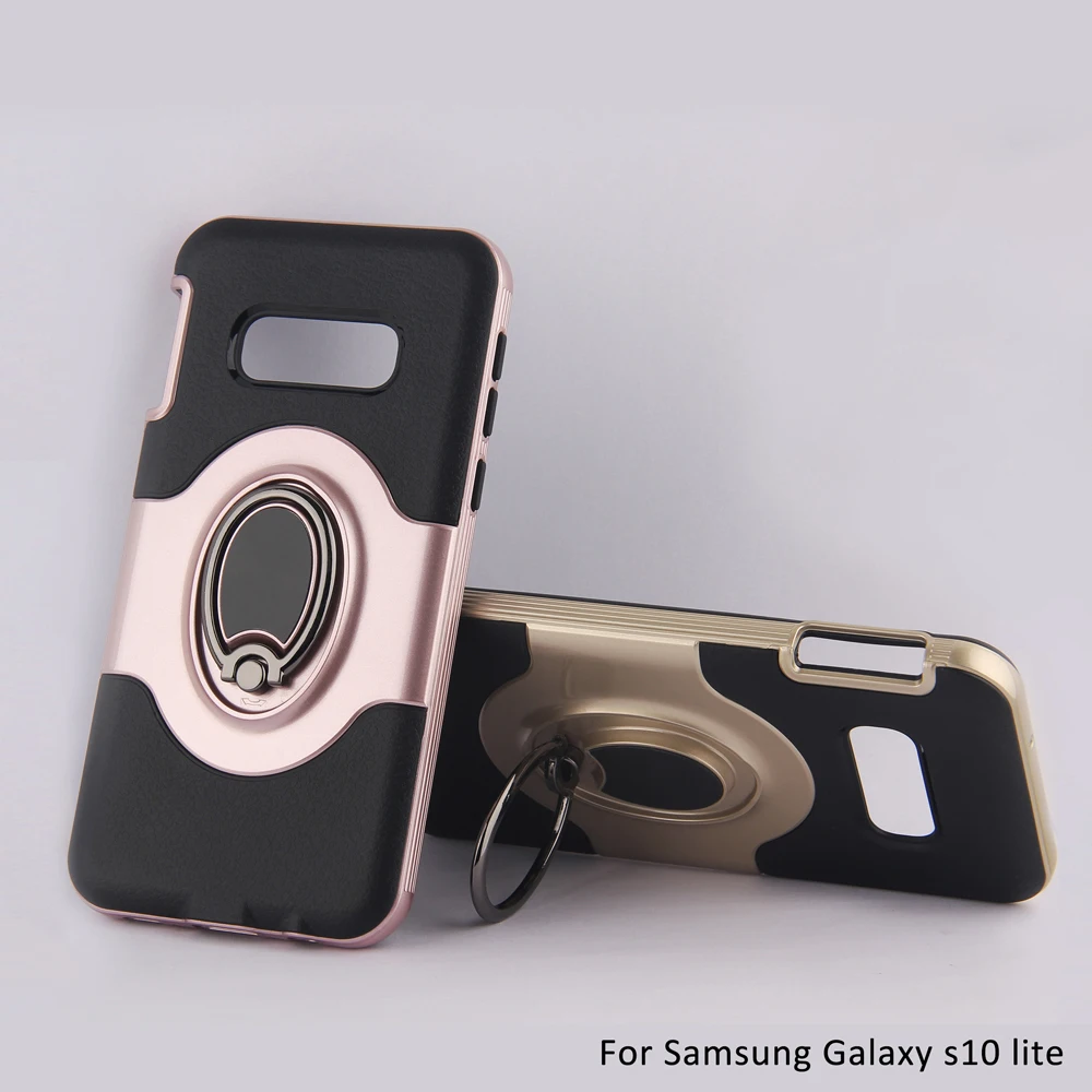 ChauLok Phone Cases for Samsung Galaxy S10e lite Case Ring Bracket Armor For S10 3 in 1 Plus |
