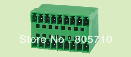 Plug-in Terminal Block ELT2EDGRH-3.81mm Male wafer DOUBLE ROW 300V8A Price is for 100pcs single Pin $7*2*P other pin |