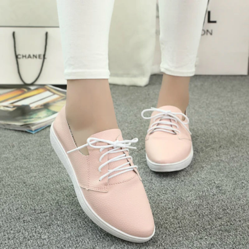 Sneaker White Flats Women Fashion Shoes Canvas Daily Wear Fitness Casual Lace Up Soft Comfortable Low Heel Black Silver | Тематическая