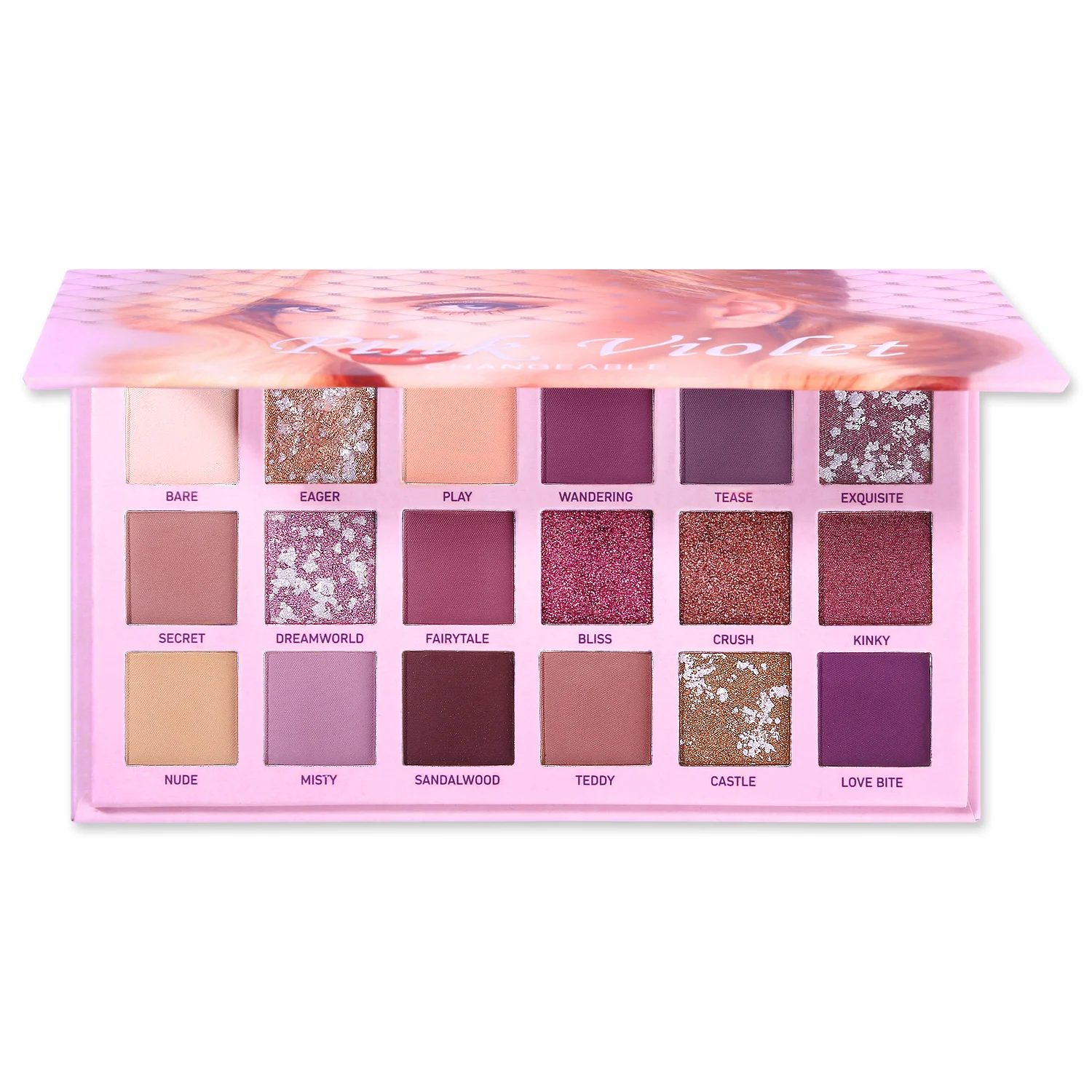 Changeable Brand Nude Eye Shadow Palette Makeup Kit 18 Color Matte Shimmer Glitter Pressed Eyeshadow Powder Waterproof Pigmented - Цвет: Смешанный цвет
