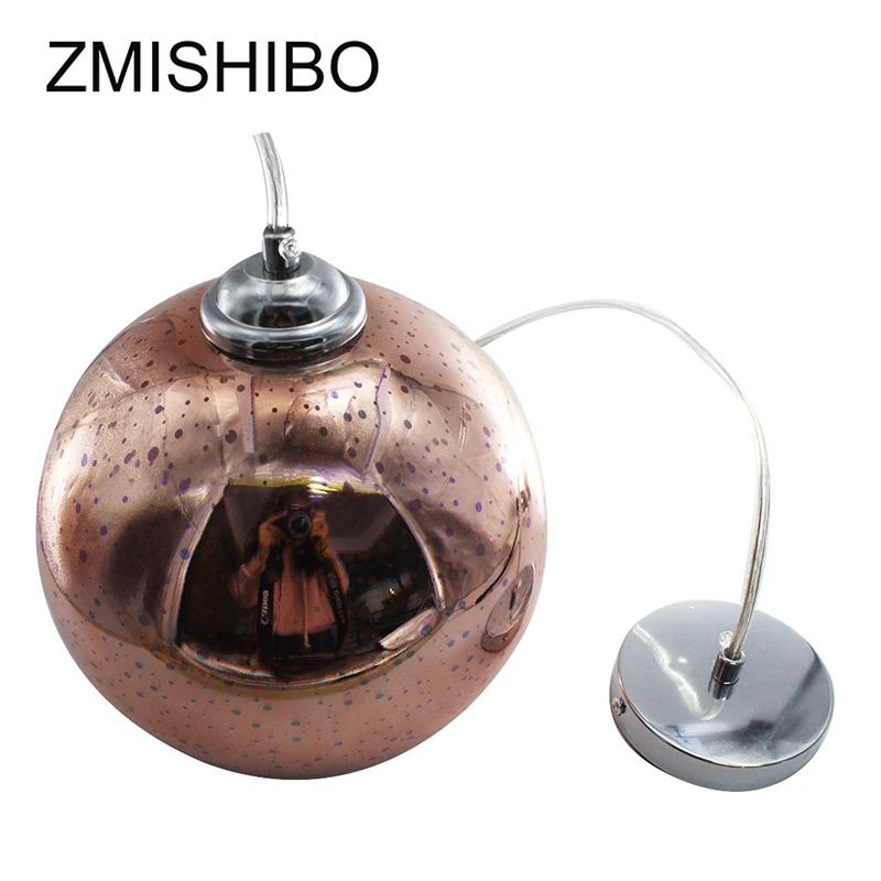 Zmisibo 3D фейерверк E27 стекло подвесные светильники розовое золото абажур украшение